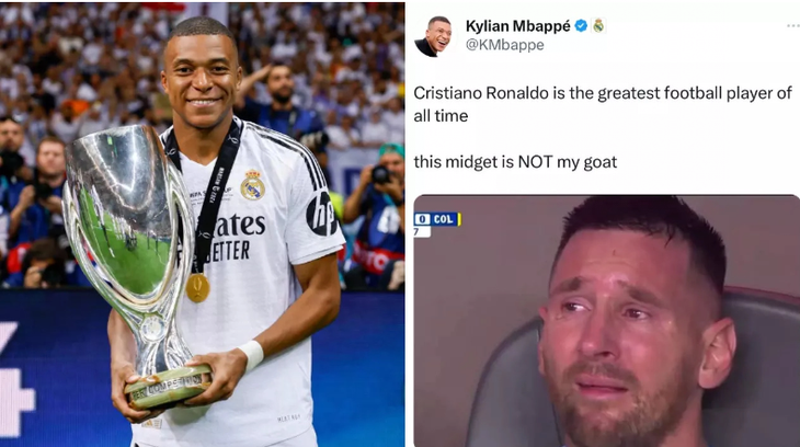 Tài khoản X của Mbappe bị hack, đăng nhiều bài gây tranh cãi về Ronaldo, Messi - Ảnh 1.